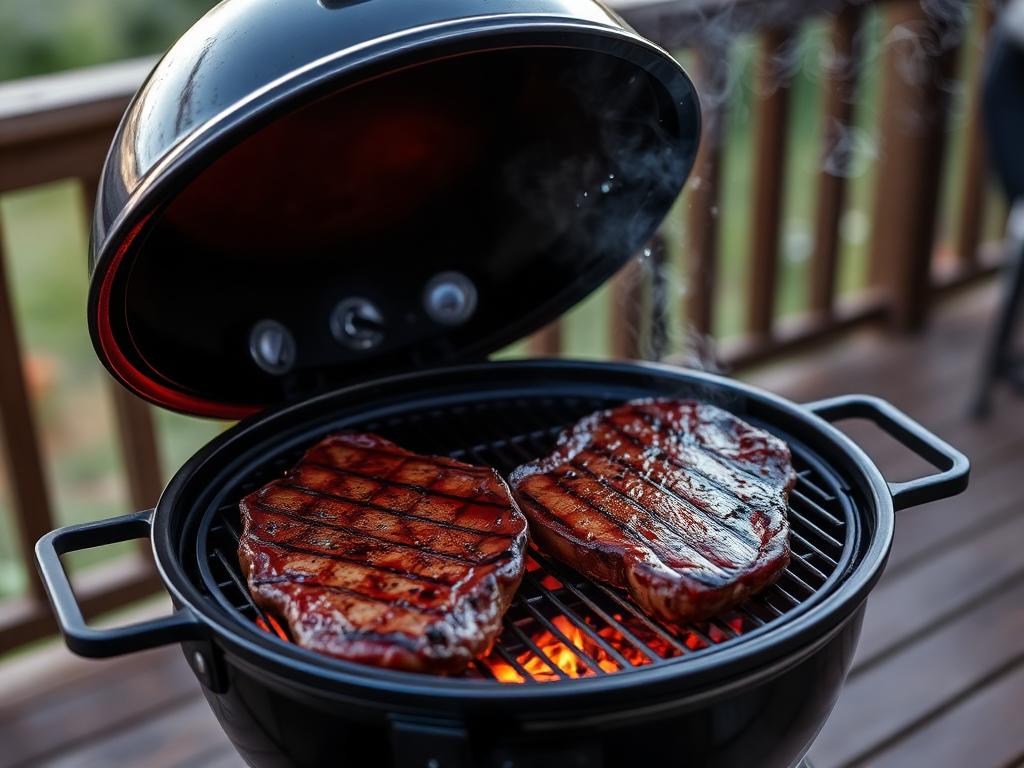 Weber Performer Deluxe Kettle on the Grill Wizard's deck