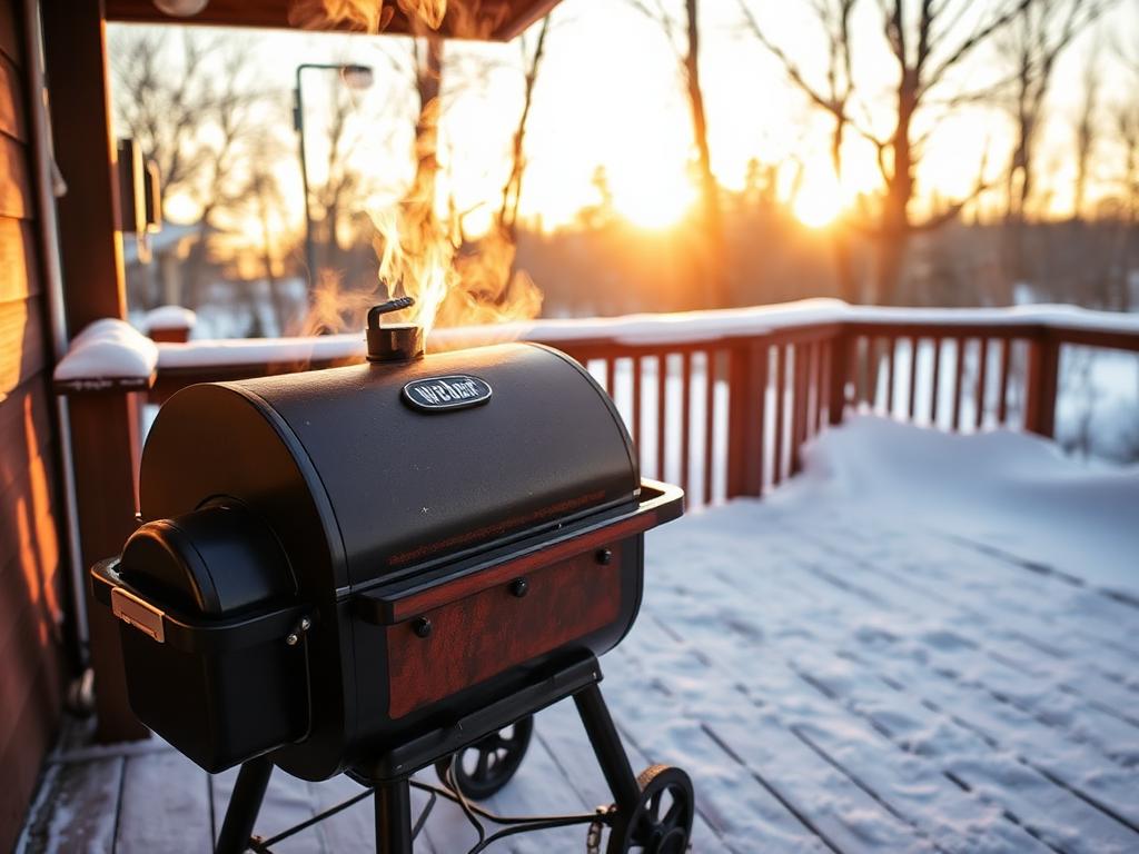 Weber Smokey Mountain 18" on the Grill Wizard's deck